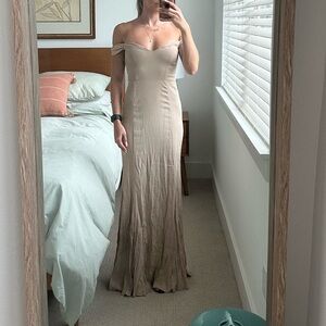 Reformation Nude Occasion Dress, great for formal events